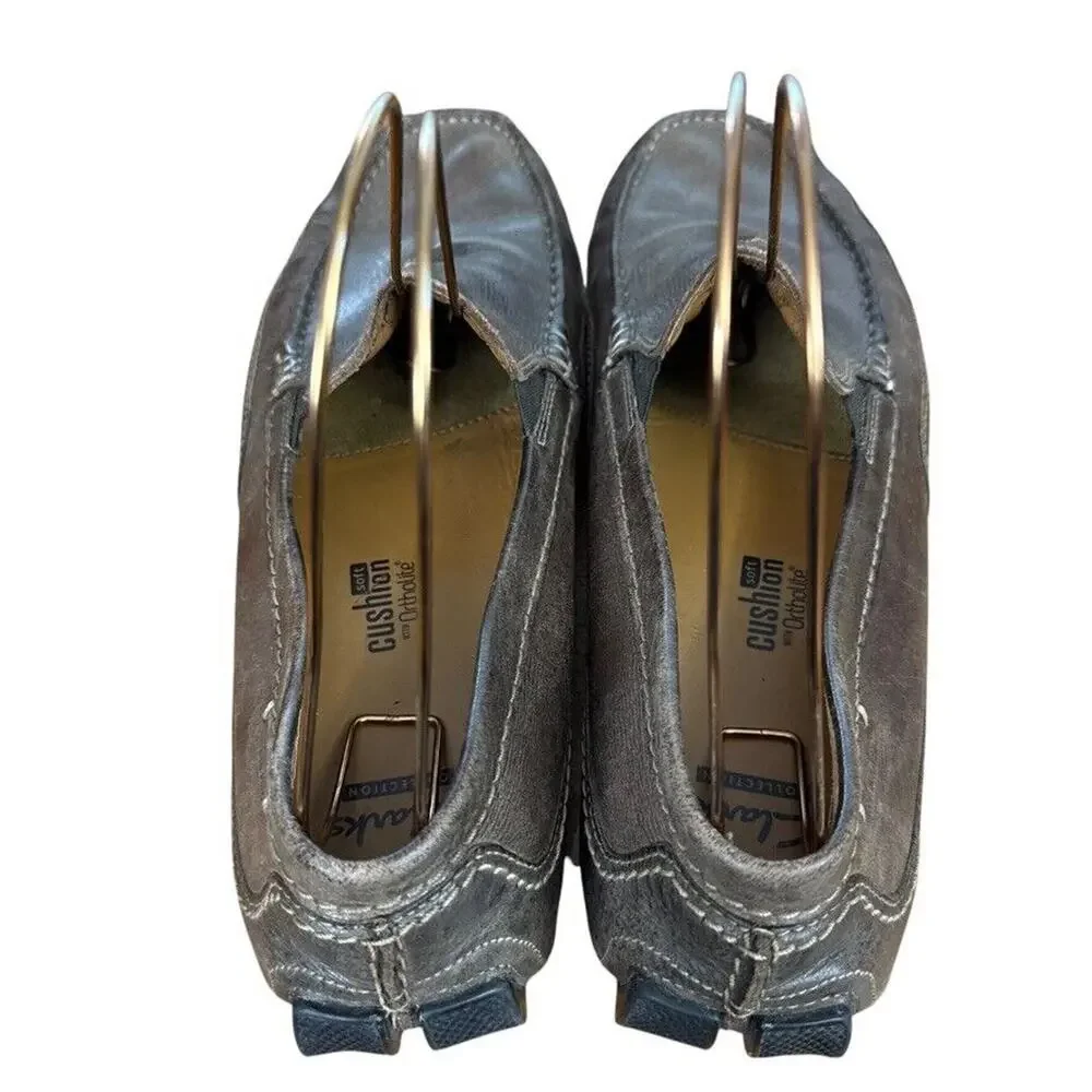 Clarks Mens Ashmont Race Driving Loafers Brown Leather Slip On Shoes sz 13 M